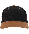 F9279 9279 Flexfit Corduroy Suade Cap Black / Caramel colour image
